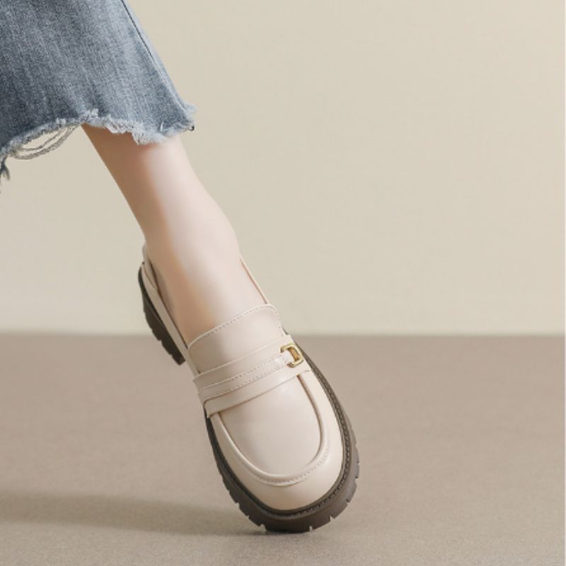 Plateau-Loafer aus Kunstleder für Damen
