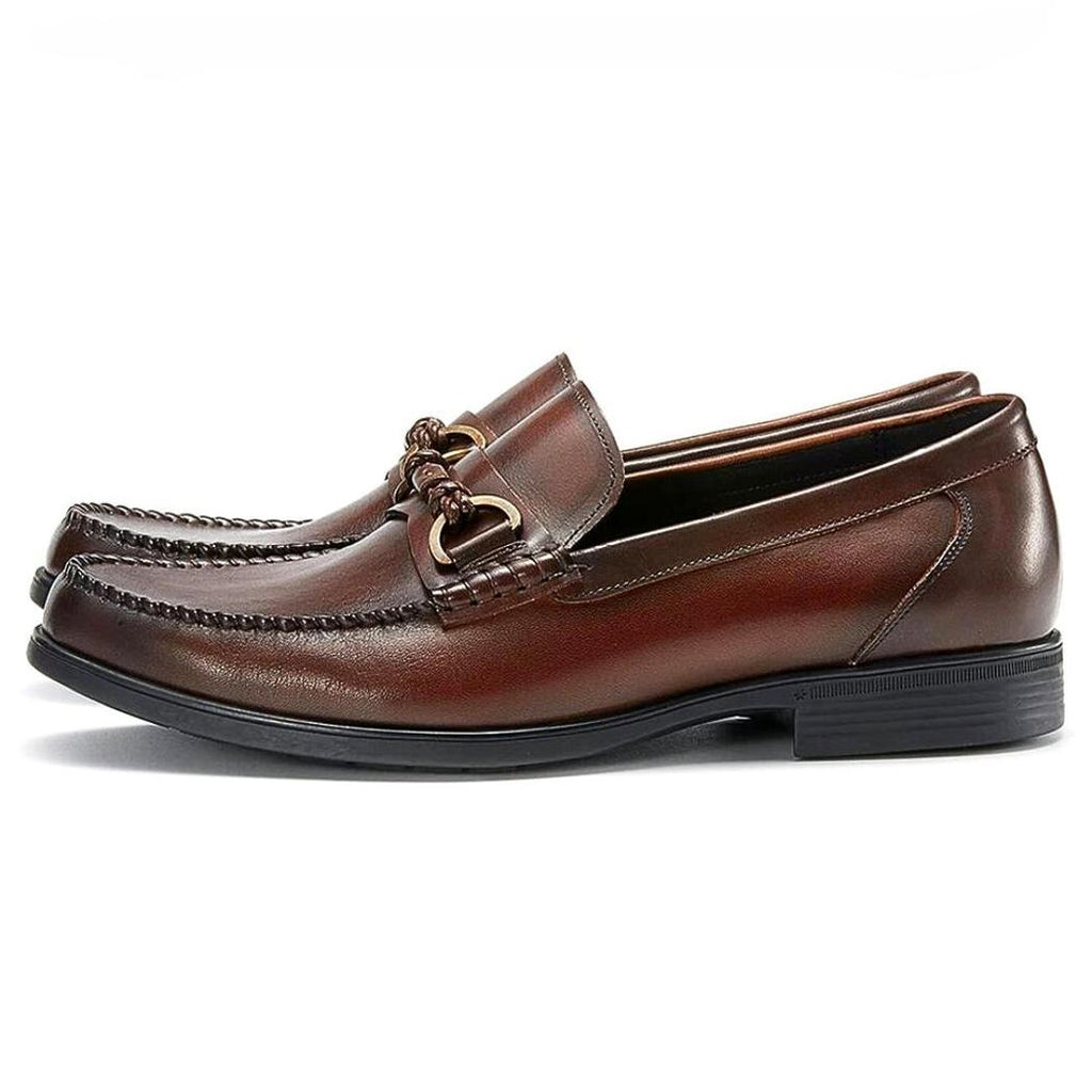 Loafer aus echtem Leder mit Horsebit für Herren