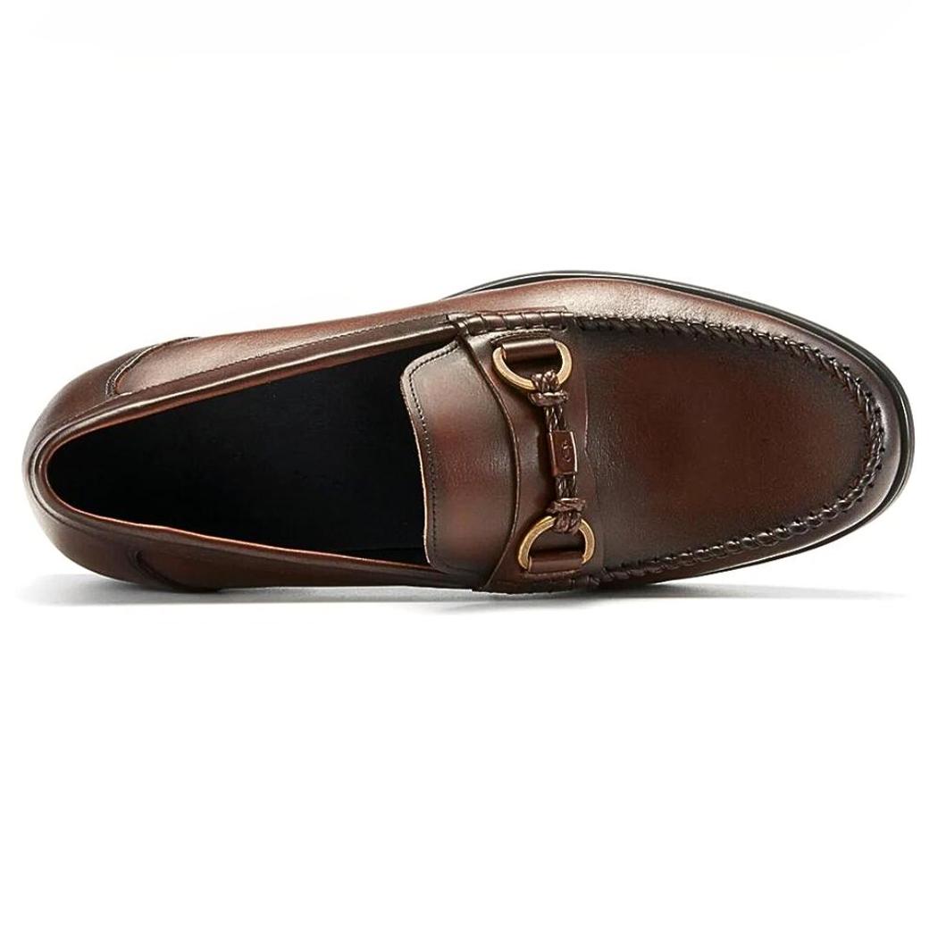Loafer aus echtem Leder mit Horsebit für Herren