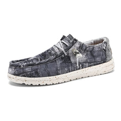 Loafer für Herren in Jeansoptik, Grau