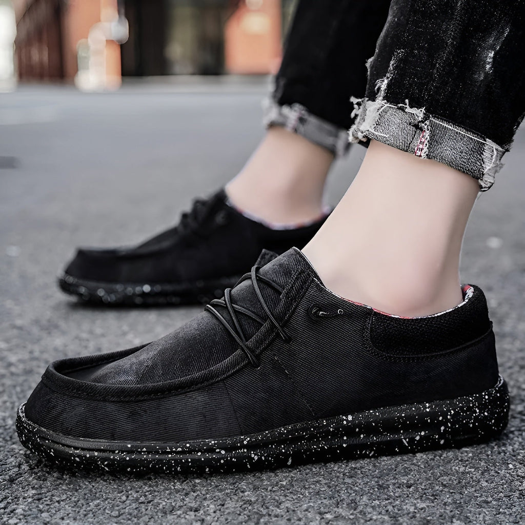 Loafer mit Blumenfutter für Herren aus Stoff