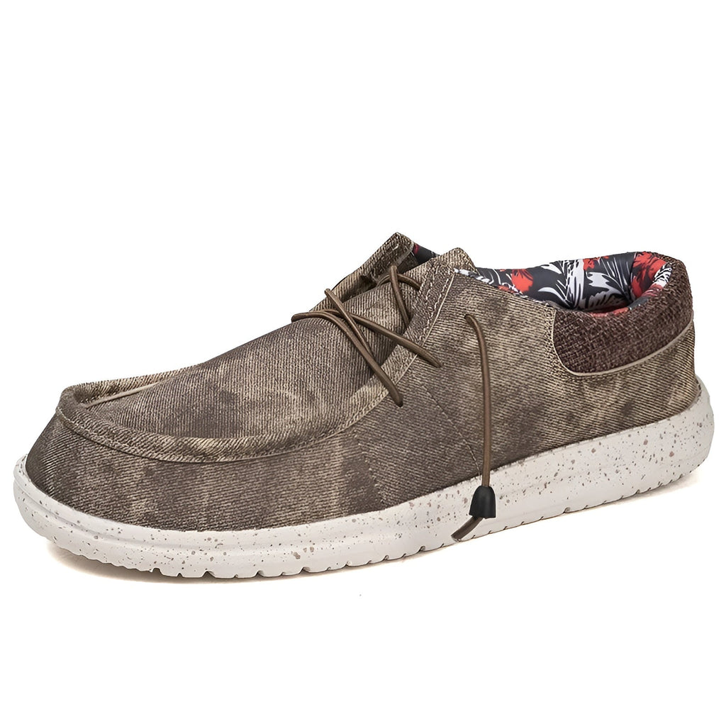 Loafer mit Blumenfutter für Herren aus Stoff