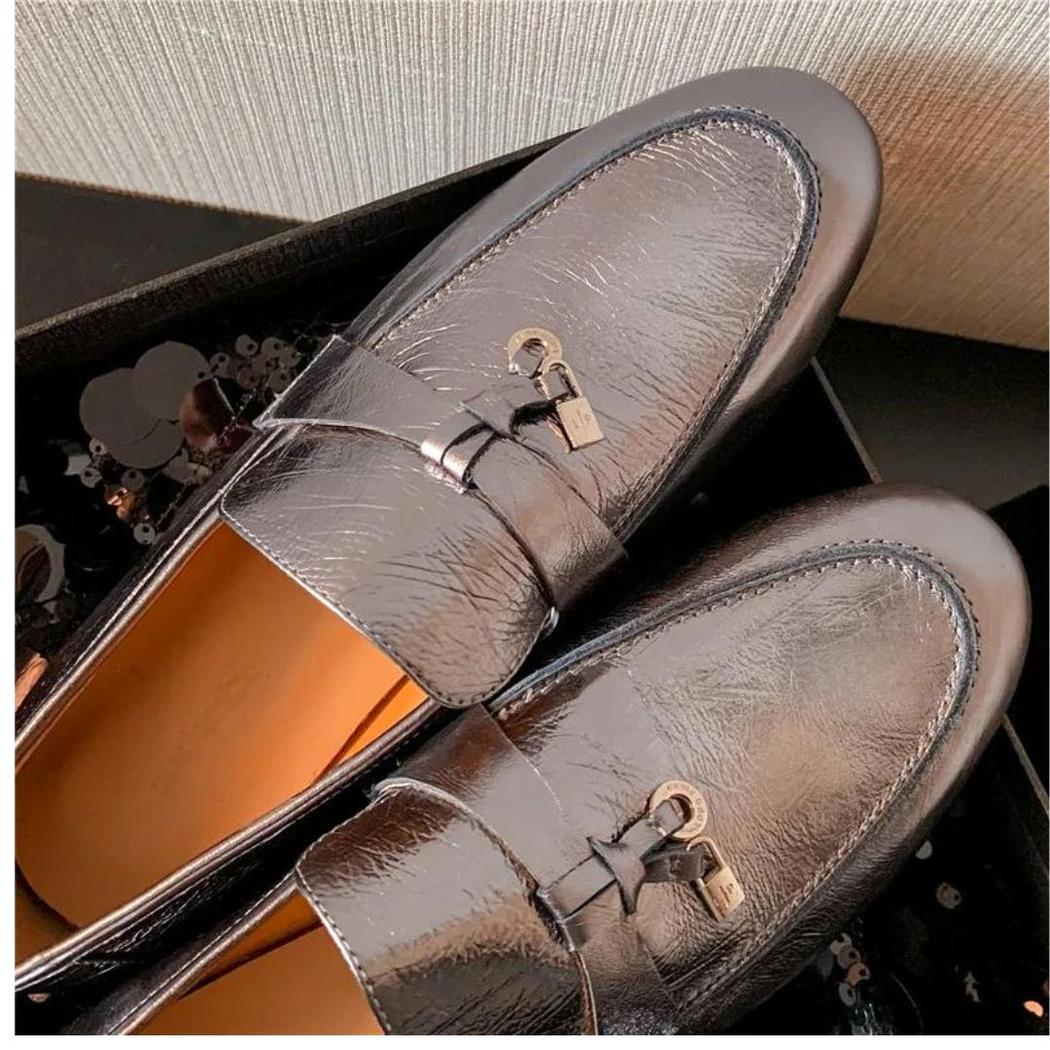 Silberne Loafer mit Quaste aus echtem Leder für Damen