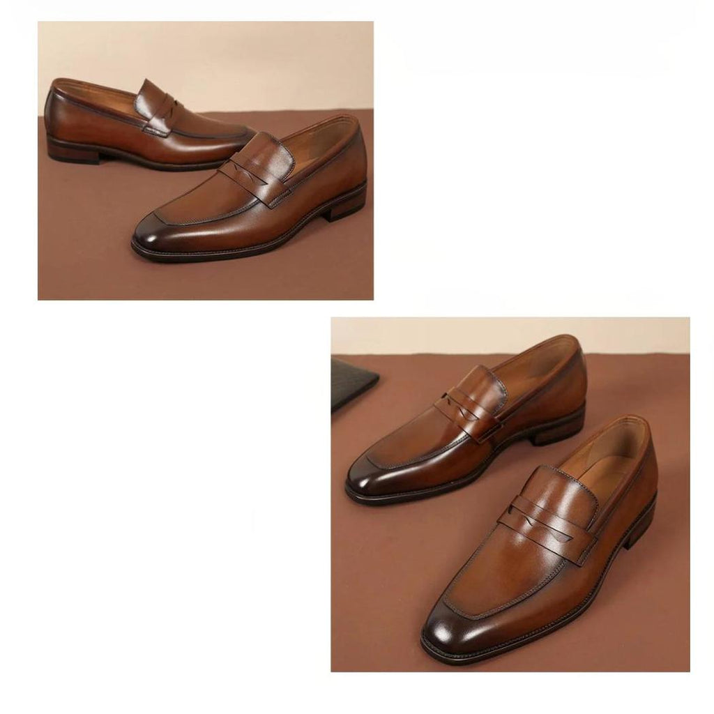 Elegante Loafer aus echtem Leder für Herren