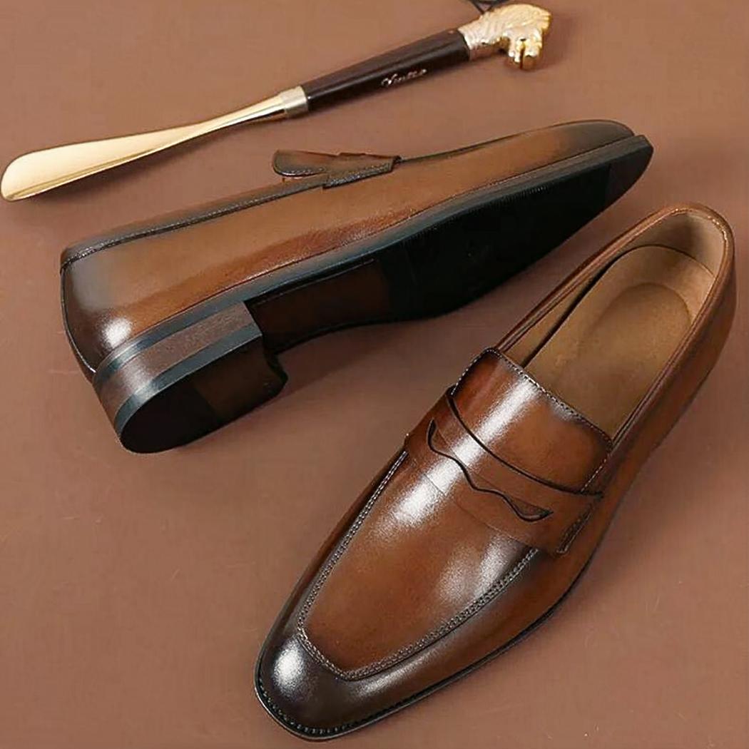 Elegante Loafer aus echtem Leder für Herren