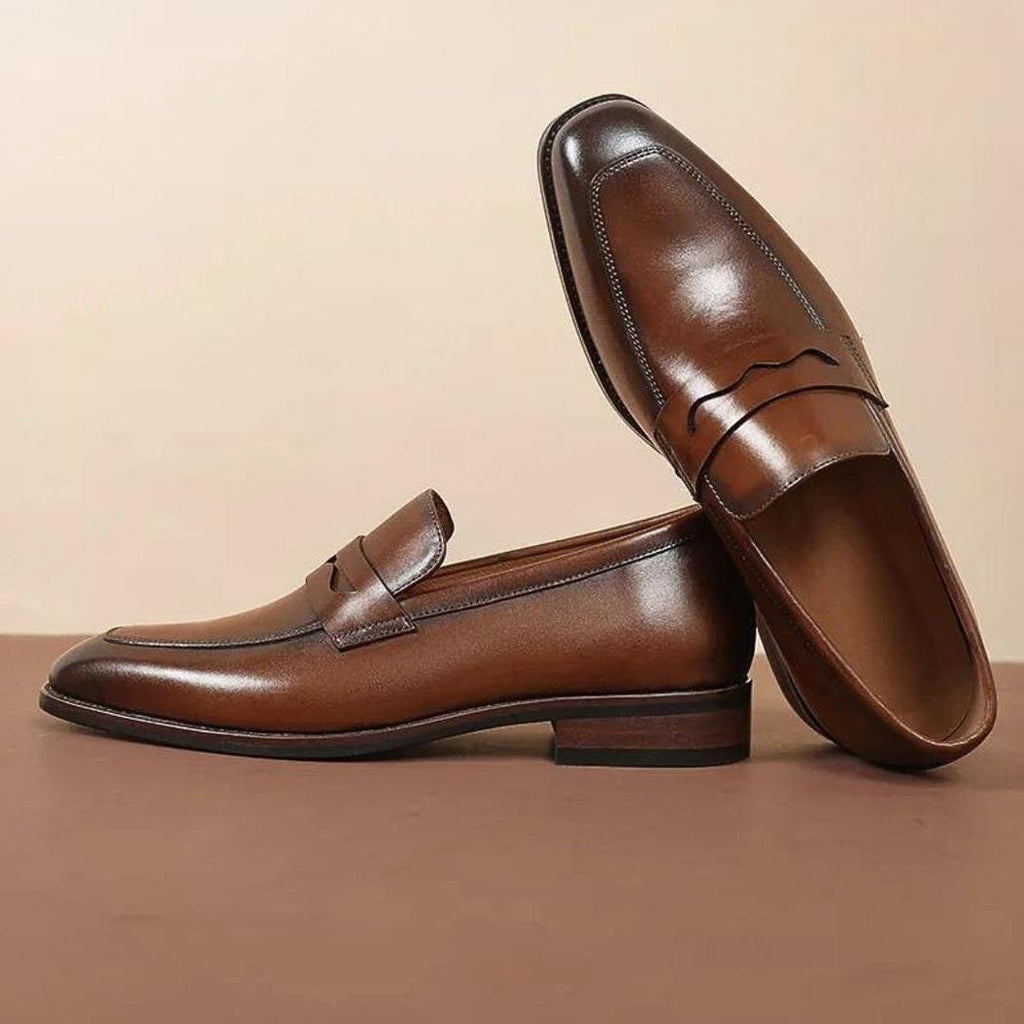 Elegante Loafer aus echtem Leder für Herren