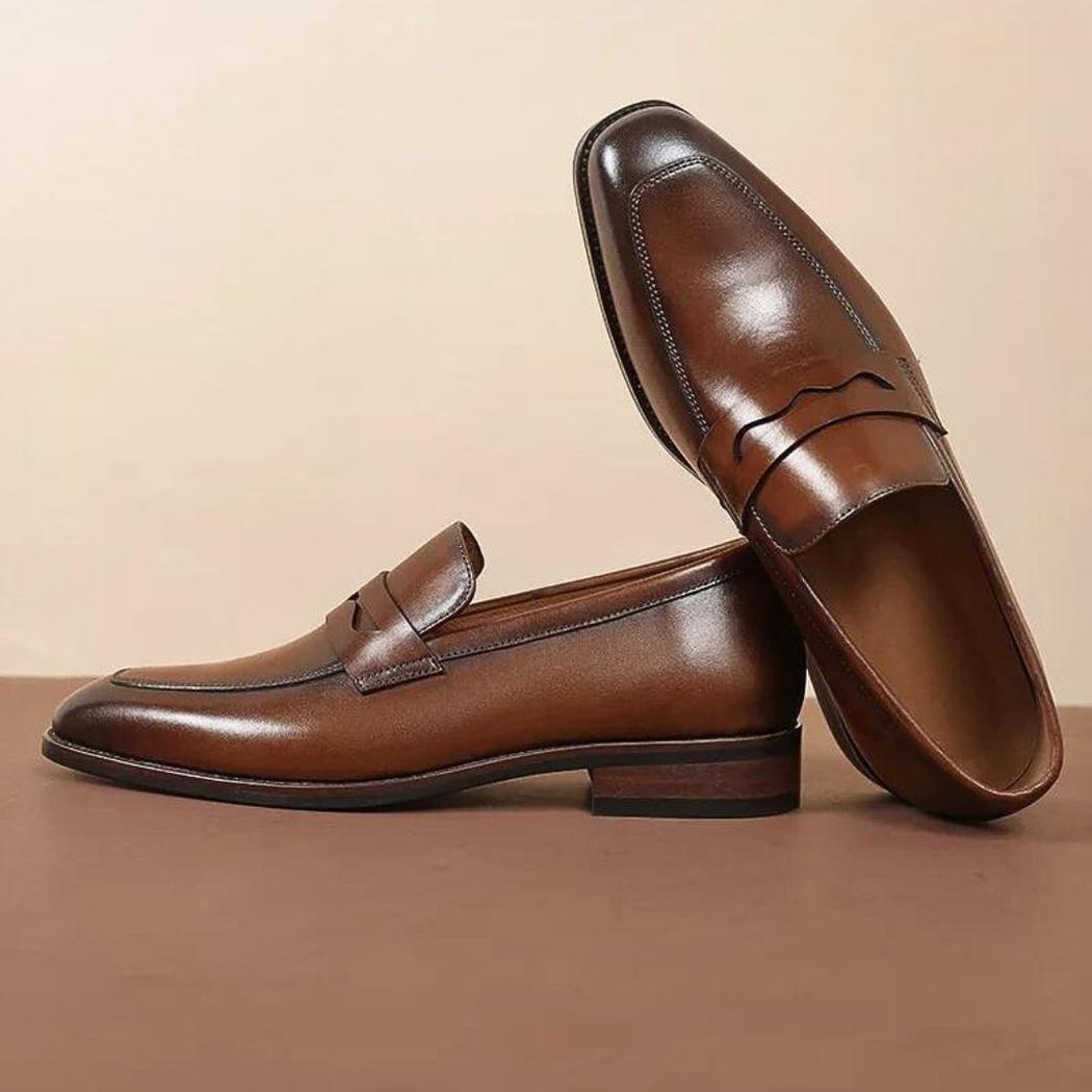 Elegante Loafer aus echtem Leder für Herren