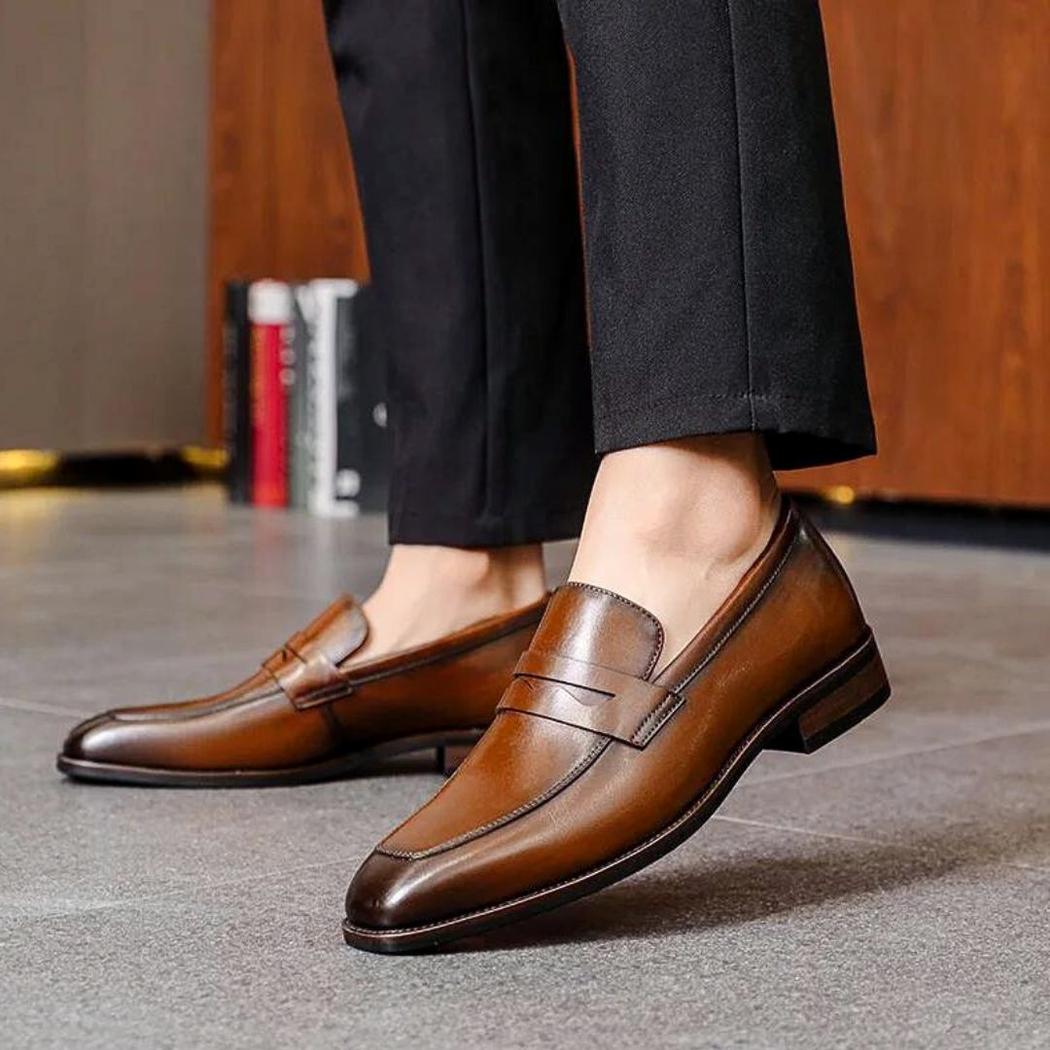 Elegante Loafer aus echtem Leder für Herren