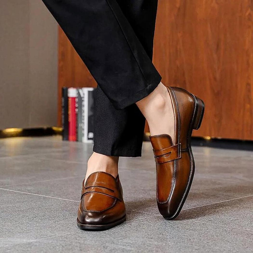 Elegante Loafer aus echtem Leder für Herren
