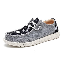 Loafer für Herren aus Stoff mit originellen Mustern, Silber