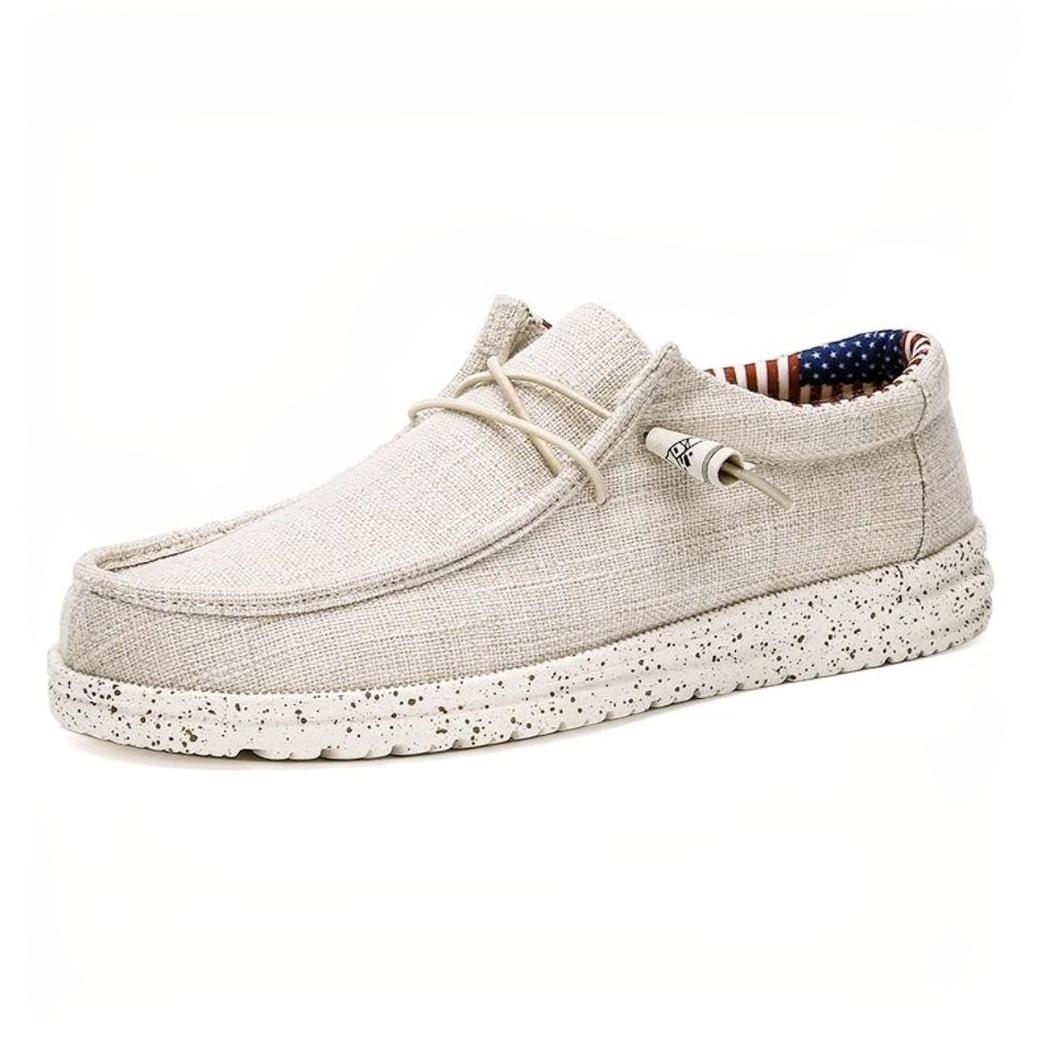 Leichte und lässige Loafer aus Stoff für Herren