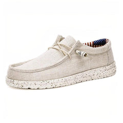 Leichte und lässige Loafer aus Stoff für Herren, Weiß