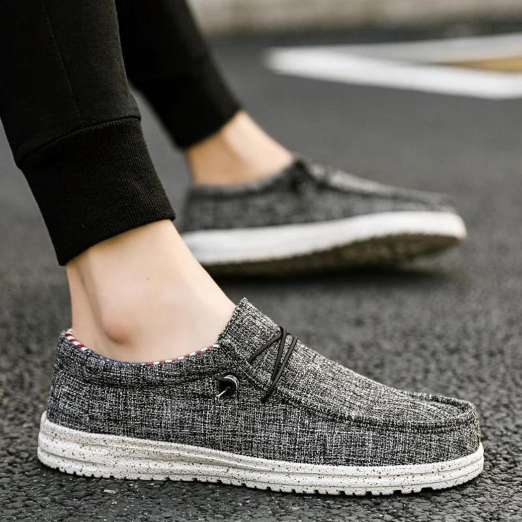 Leichte und lässige Loafer aus Stoff für Herren