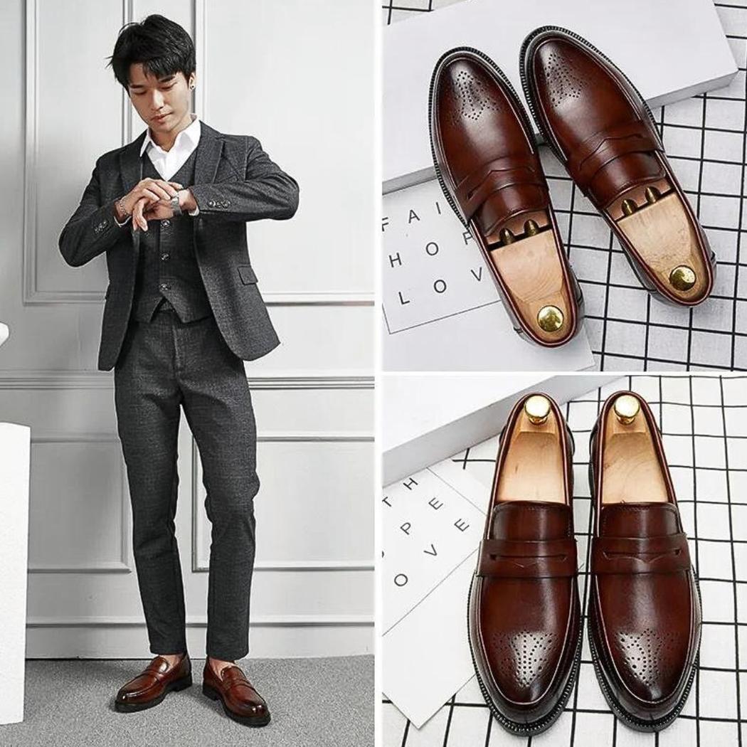 Hochzeits-Loafer aus Kunstleder für Herren
