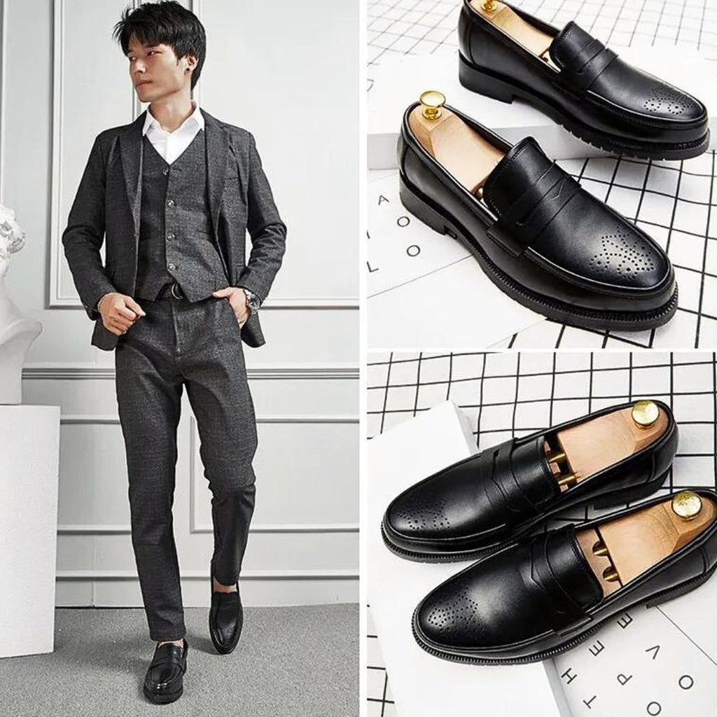 Hochzeits-Loafer aus Kunstleder für Herren