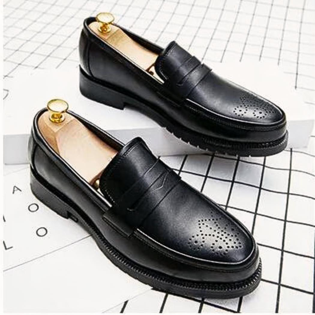 Hochzeits-Loafer aus Kunstleder für Herren