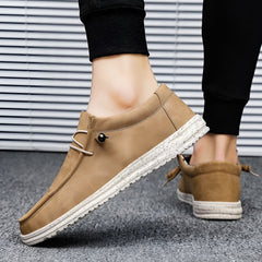 Loafer aus Kunstleder in Braun und Blau für Herren, Braun
