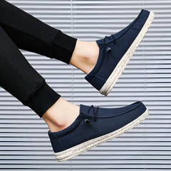 Loafer aus Kunstleder in Braun und Blau für Herren, Marineblau