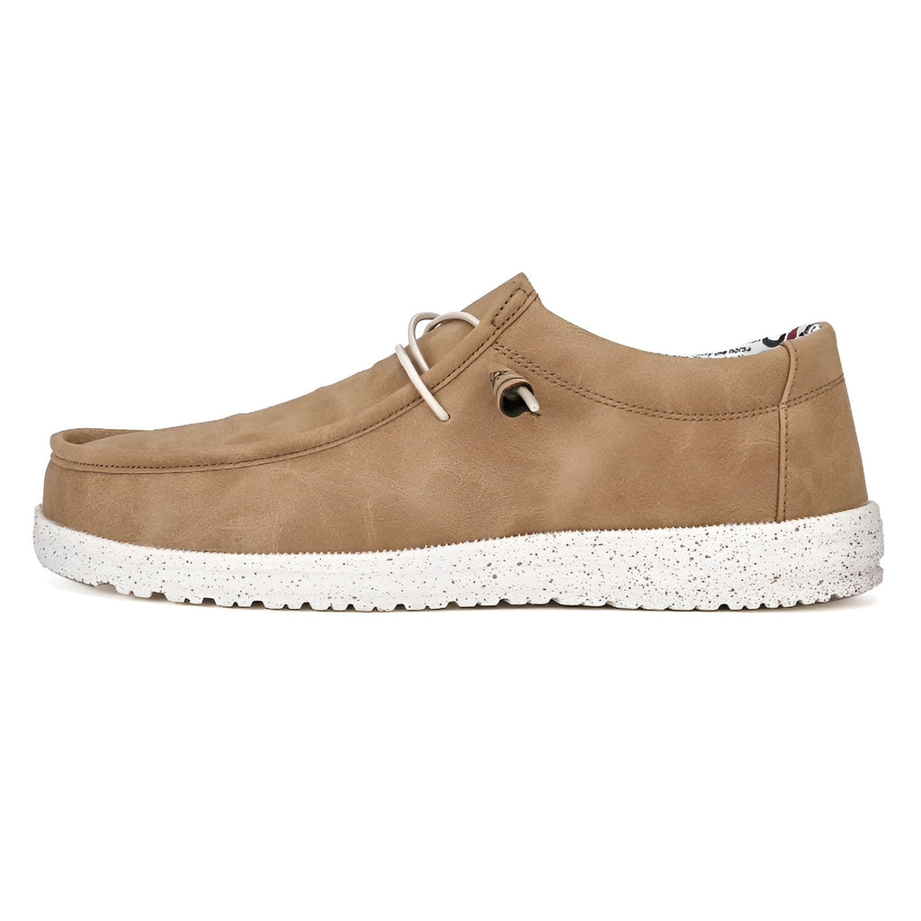 Loafer aus Kunstleder in Braun und Blau für Herren
