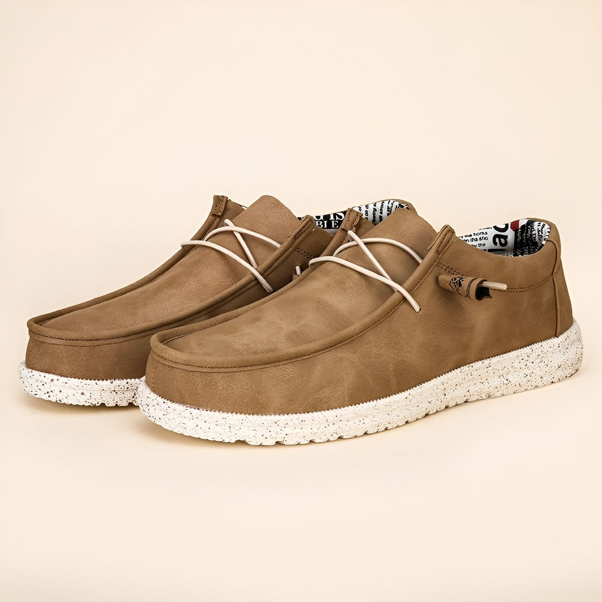 Loafer aus Kunstleder in Braun und Blau für Herren