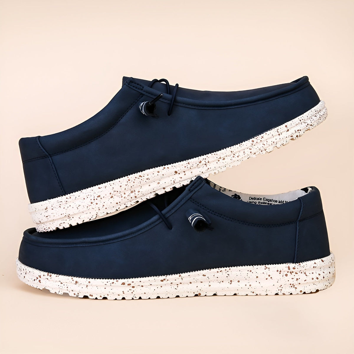 Loafer aus Kunstleder in Braun und Blau für Herren
