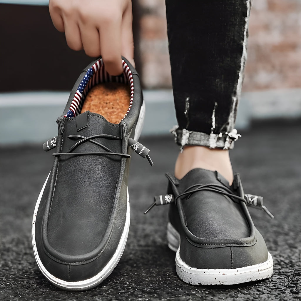 Amerikanische Loafer aus Kunstleder für Herren