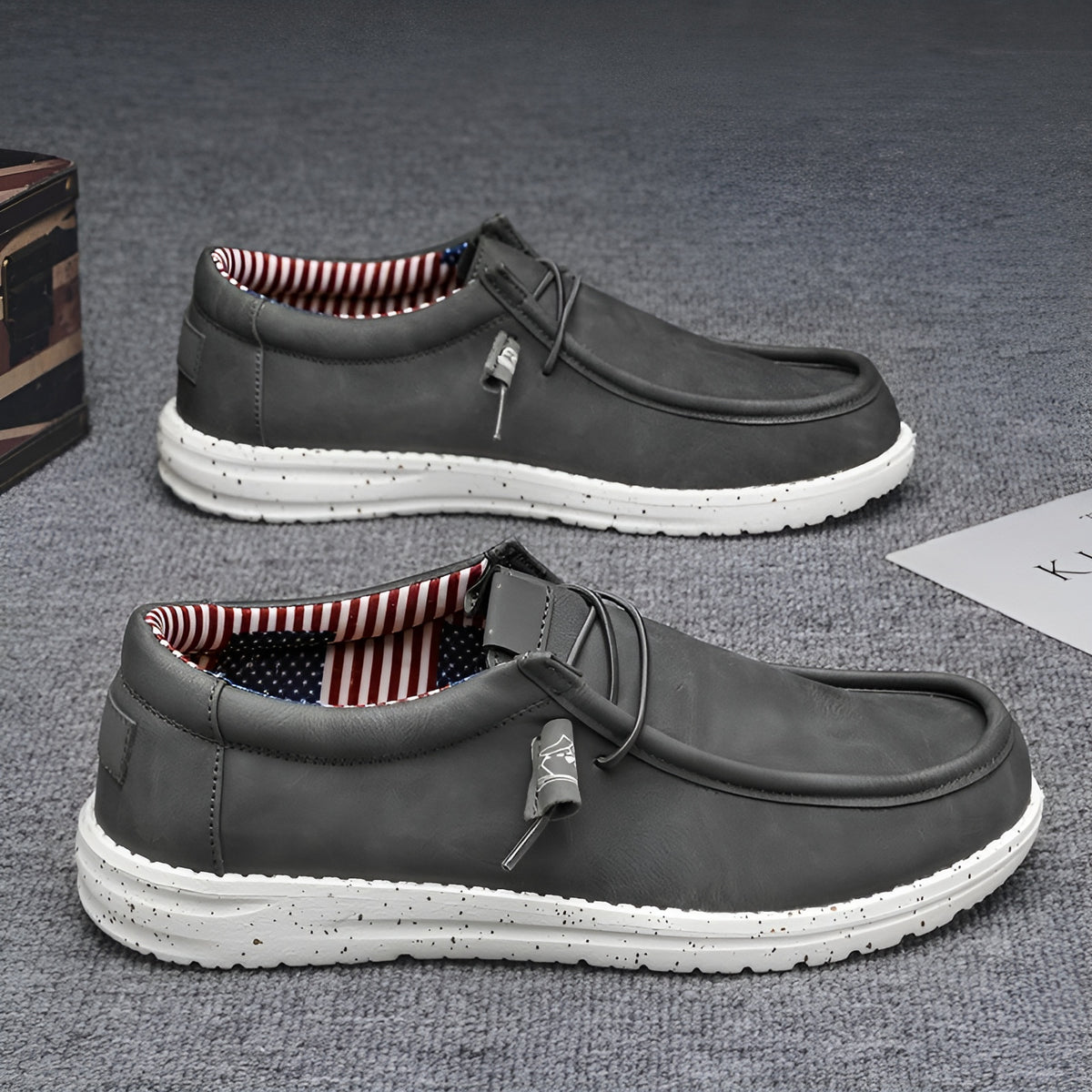 Amerikanische Loafer aus Kunstleder für Herren