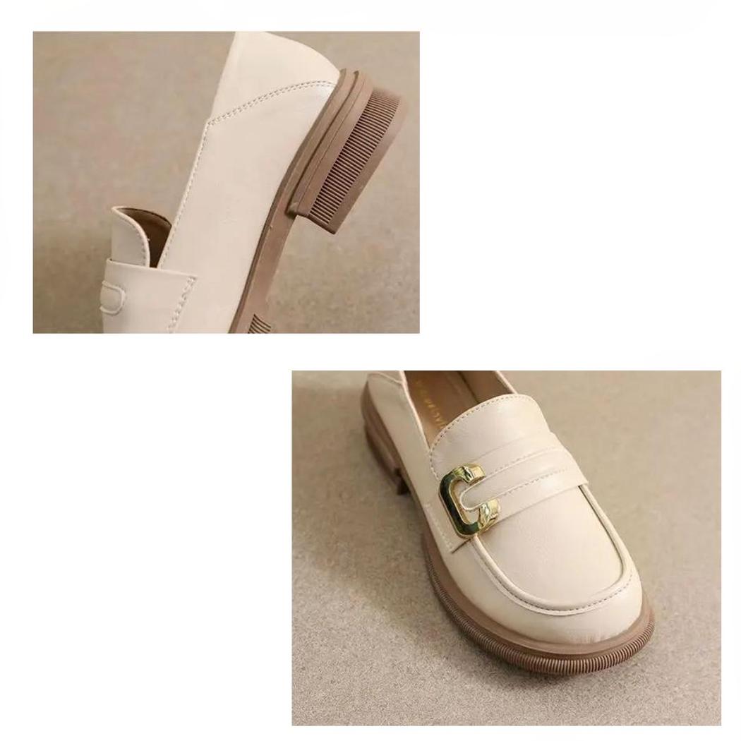 Weiche und elegante Loafer aus echtem Leder für Damen