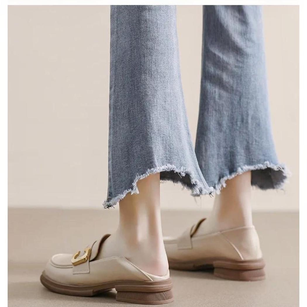 Weiche und elegante Loafer aus echtem Leder für Damen