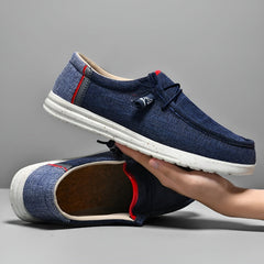 Canvas-Loafer für Herren, Marineblau