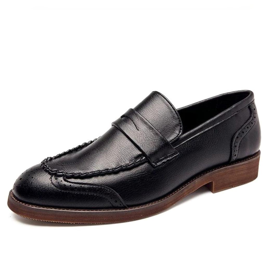 Glänzende Loafer aus Echtleder für Herren