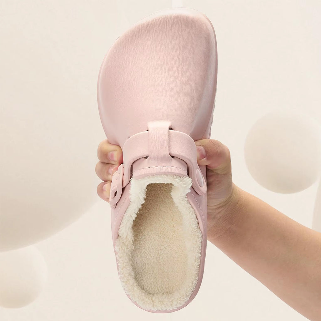 Gefütterter Clogs-Loafer aus Kunstleder für Damen