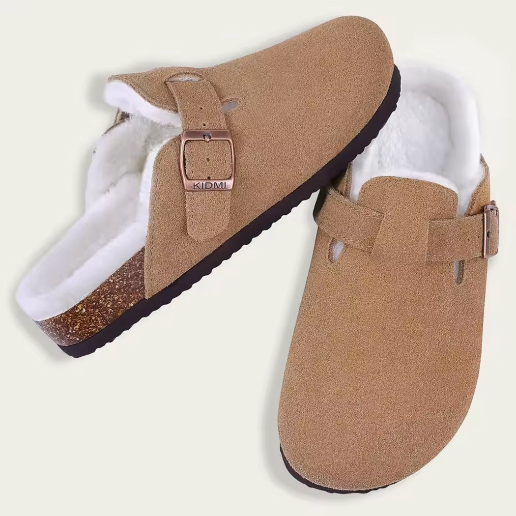 Gefütterter Wildleder-Clog-Mokassin