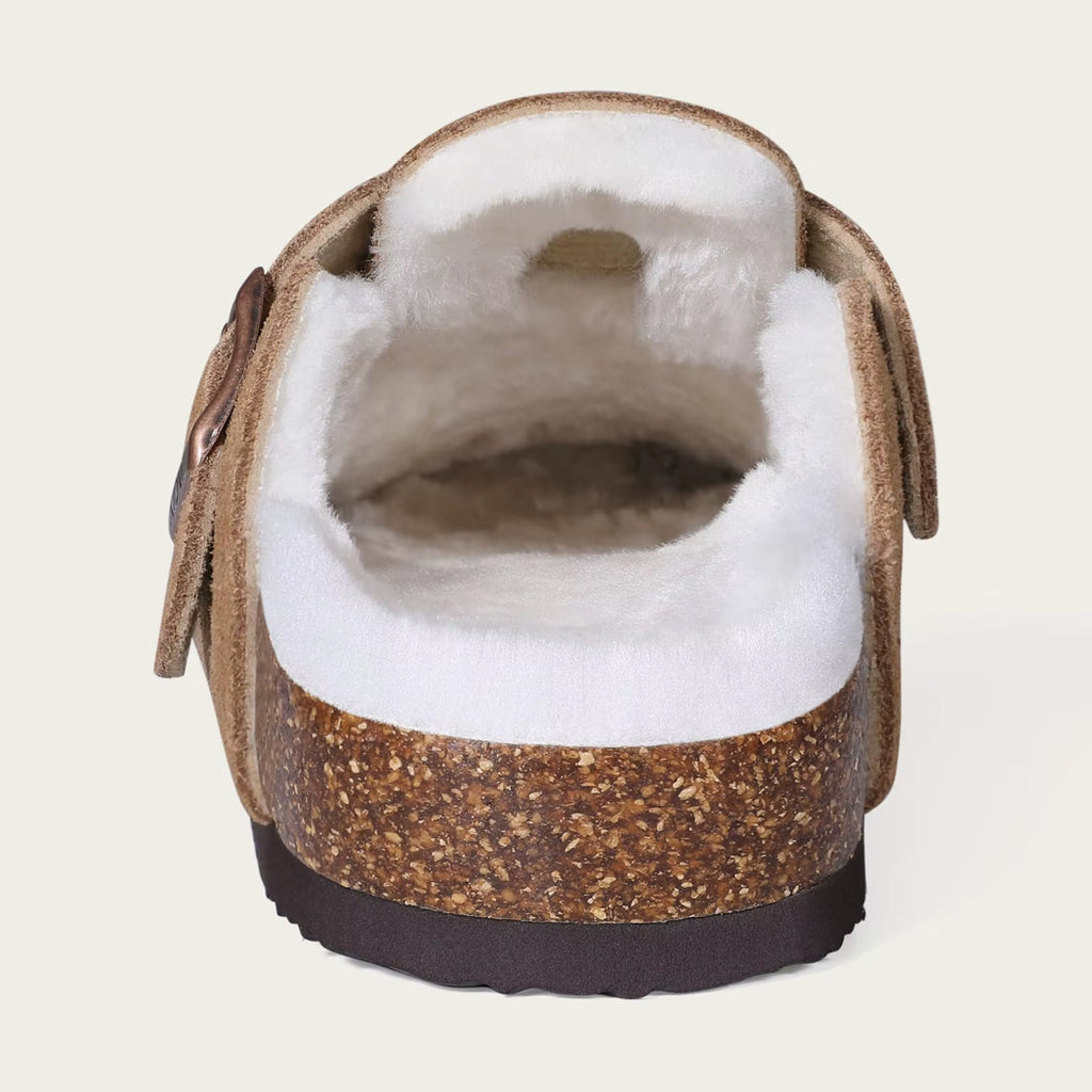 Gefütterter Wildleder-Clog-Mokassin