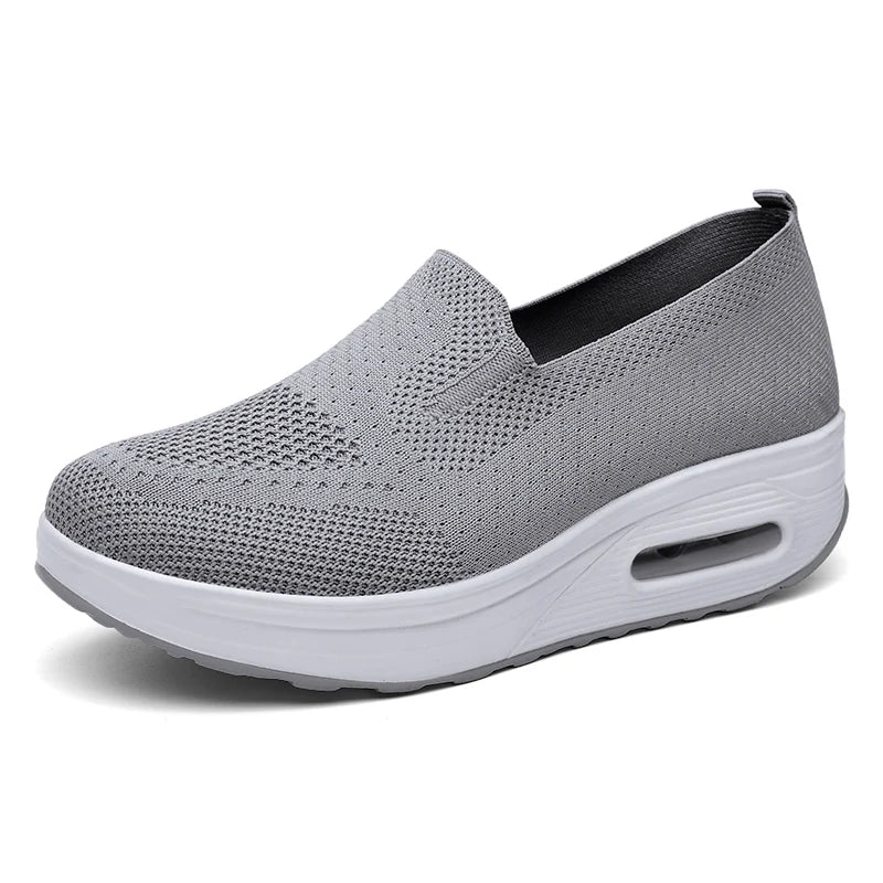 Atmungsaktive weiche Loafer aus Stoff für Damen