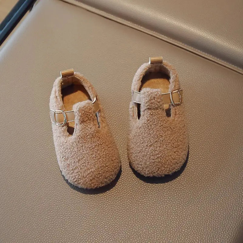 Kunstfell-Loafer für Kinder