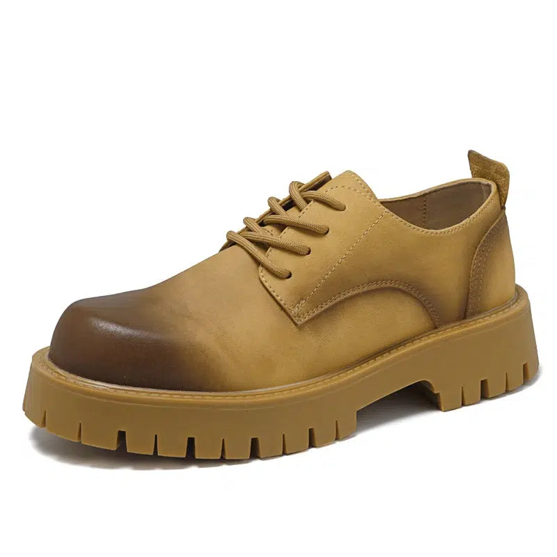 Lässige Plateau-Loafer aus Kunstleder für Herren