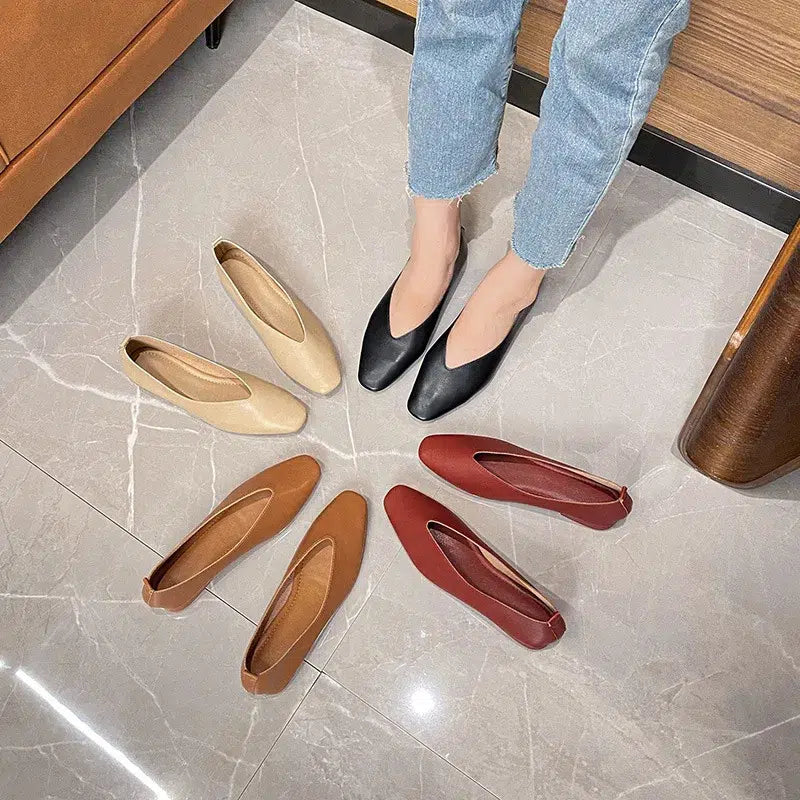 Klassische Mary Jane Retro-Ballerinas für Frauen