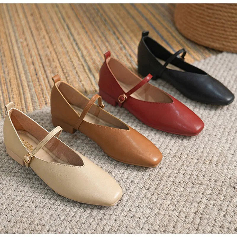 Mary Jane Riemchenballerinas Elegant und Retro