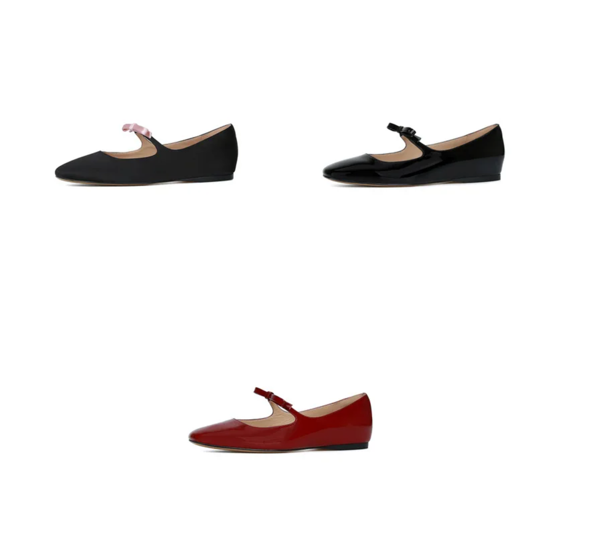 Mary Jane Loafer mit eckiger Spitze und Schleife