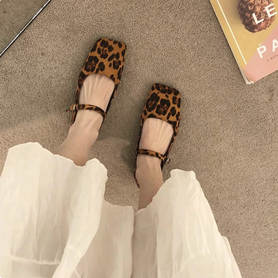 Ballerinas Leopard für damen Mary Jane