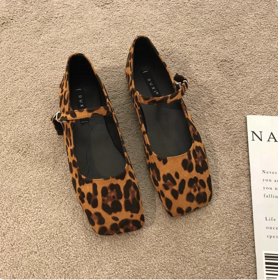 Ballerinas Leopard für damen Mary Jane