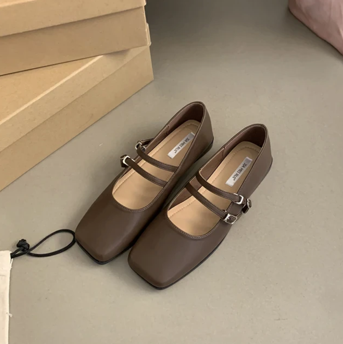Ballerinas für damen Mary Jane mit zwei Riemen