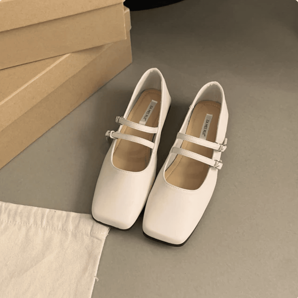 Ballerinas für damen Mary Jane mit zwei Riemen