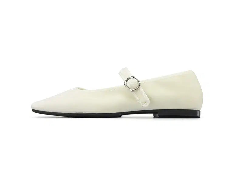 Mary Jane Ballerinas aus Velours für Damen