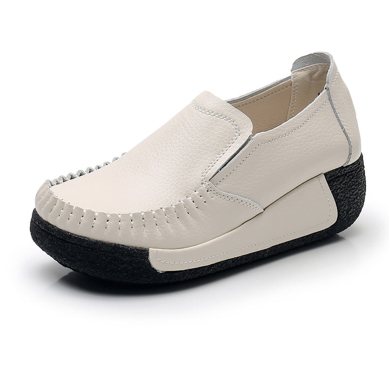 Orthopädische Mokassins mit schwarzer Sohle für Damen