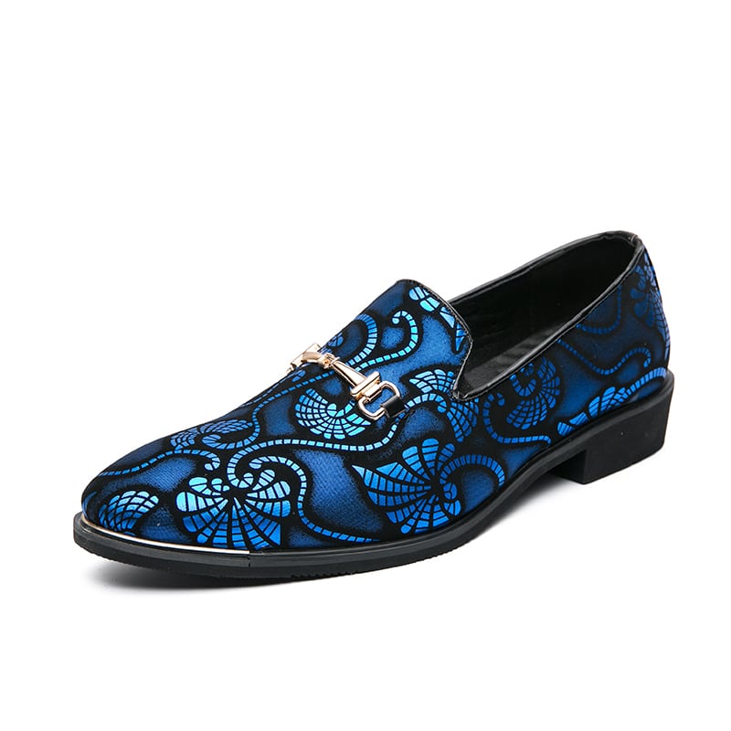 Abendloafer mit bunten Arabesken-Muster