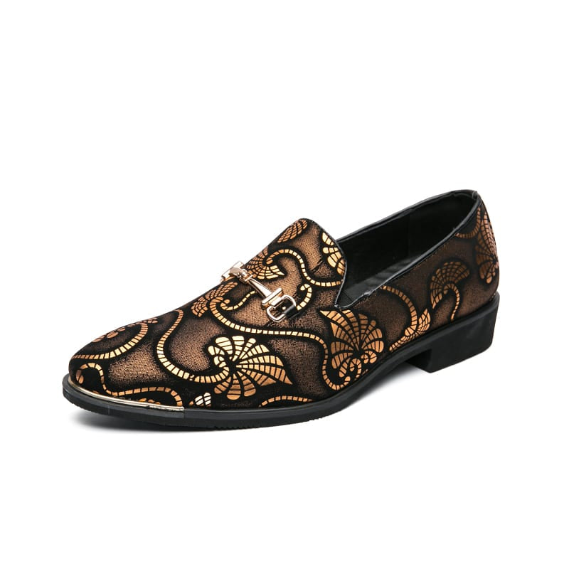 Abendloafer mit bunten Arabesken-Muster