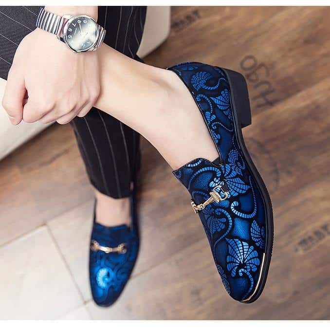 Abendloafer mit bunten Arabesken-Muster