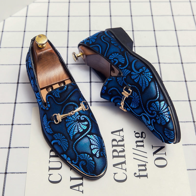 Abendloafer mit bunten Arabesken-Muster